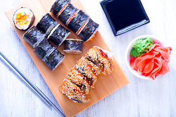 Image showing fresh sushi