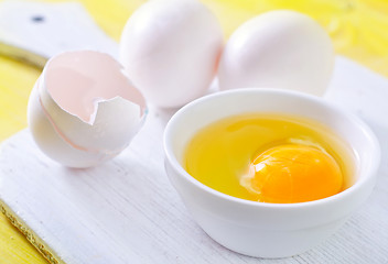 Image showing raw eggs