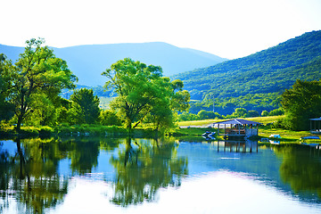 Image showing lake and sky