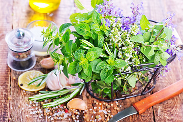 Image showing fresh herbal
