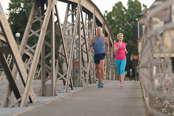 Image showing couple jogging