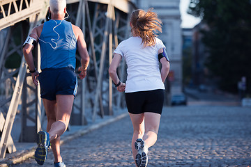 Image showing couple jogging