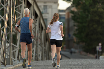 Image showing couple jogging