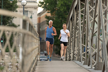 Image showing couple jogging