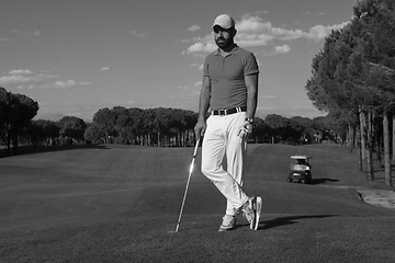 Image showing golf player portrait