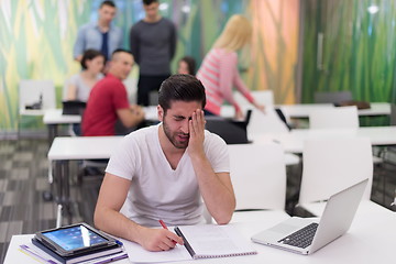 Image showing male student in classroom