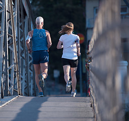 Image showing couple jogging