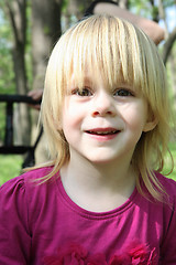 Image showing Young girl smiling