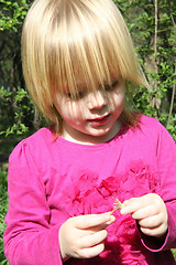 Image showing Young girl in public park