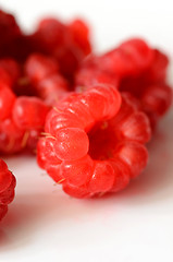 Image showing Delicious fresh raspberries