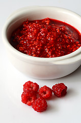 Image showing Making Raspberry jam