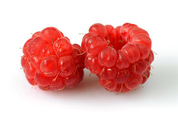 Image showing Delicious fresh raspberries