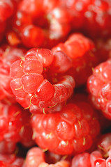 Image showing Delicious fresh raspberries