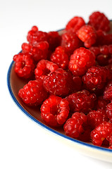 Image showing Delicious fresh raspberries