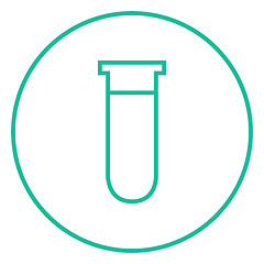 Image showing Test tube line icon.