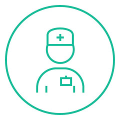 Image showing Nurse line icon.