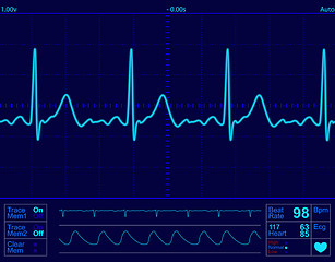 Image showing heart monitor screen