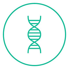 Image showing DNA line icon.