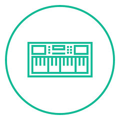 Image showing Synthesizer line icon.