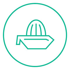 Image showing Lemon squeezer line icon.