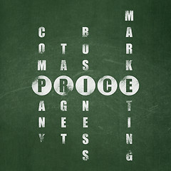 Image showing Advertising concept: Price in Crossword Puzzle