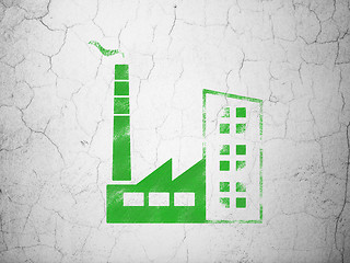 Image showing Industry concept: Industry Building on wall background