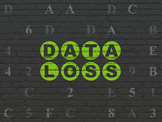 Image showing Data concept: Data Loss on wall background