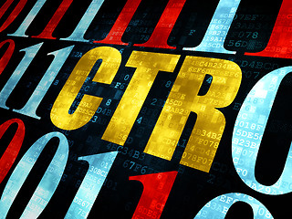 Image showing Business concept: CTR on Digital background