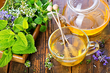 Image showing fresh herbal tea