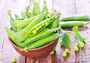 Image showing green peas