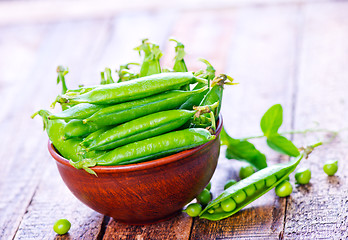 Image showing green peas