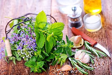 Image showing fresh herbal