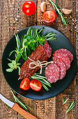 Image showing salami