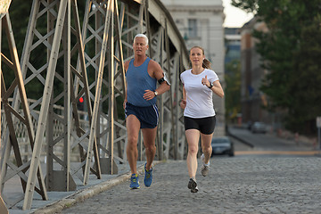 Image showing couple jogging