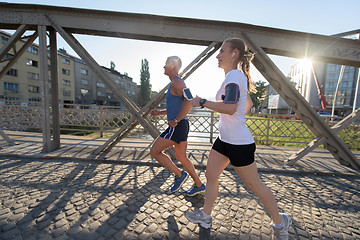 Image showing couple jogging