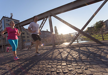 Image showing couple jogging