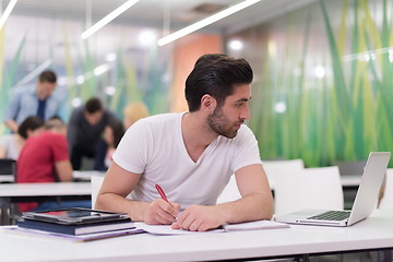 Image showing male student in classroom