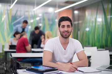 Image showing male student in classroom