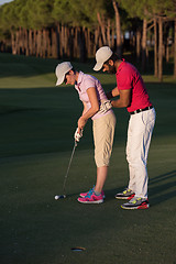 Image showing golf instructions