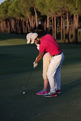 Image showing golf instructions