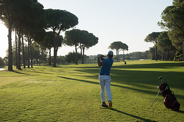 Image showing golf player