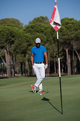 Image showing golf player portrait at course