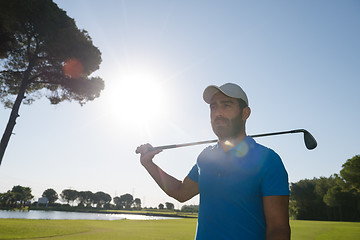 Image showing golf player portrait