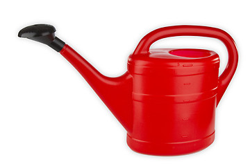 Image showing Red watering can