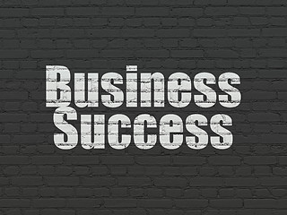 Image showing Business concept: Business Success on wall background