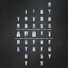 Image showing Finance concept: Audit in Crossword Puzzle