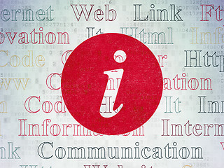 Image showing Web design concept: Information on Digital Data Paper background