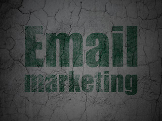 Image showing Business concept: Email Marketing on grunge wall background