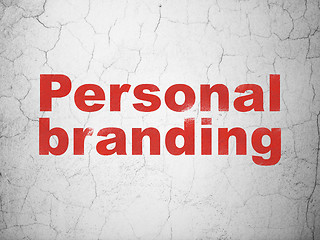 Image showing Marketing concept: Personal Branding on wall background