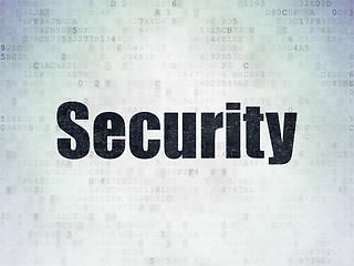 Image showing Safety concept: Security on Digital Data Paper background